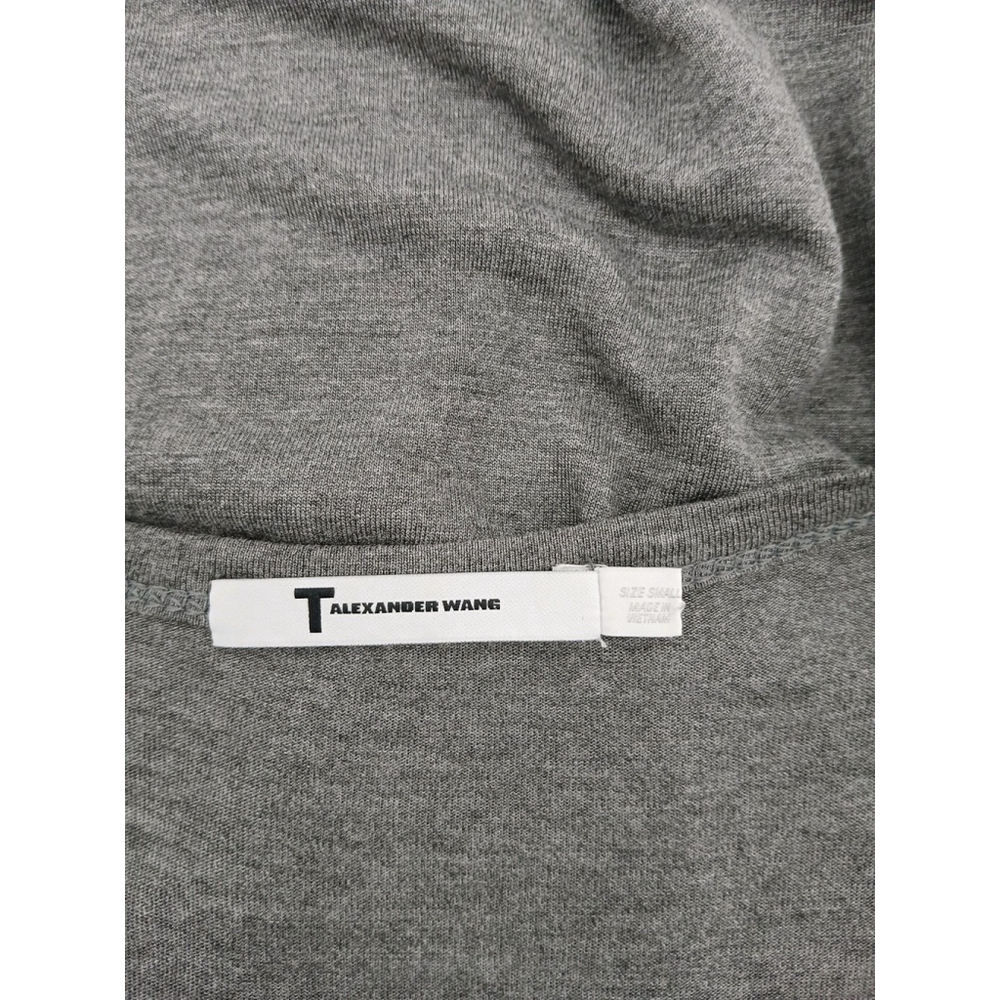 T Alexander Wang Womens Gray Sleeveless Top Size S Pocket Rayon - Picture 7 of 7